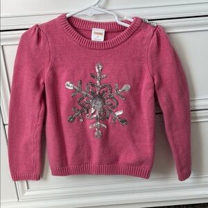 Gymboree Pink Sweater with Shiny Accents
